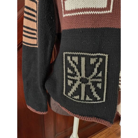 Hampton Isles By Jacs Patchwork Cardigan M 100% Cotton - Picture 4 of 8